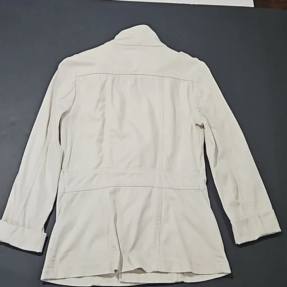 H&M White Cotton Pea Coat - Picture 5 of 6
